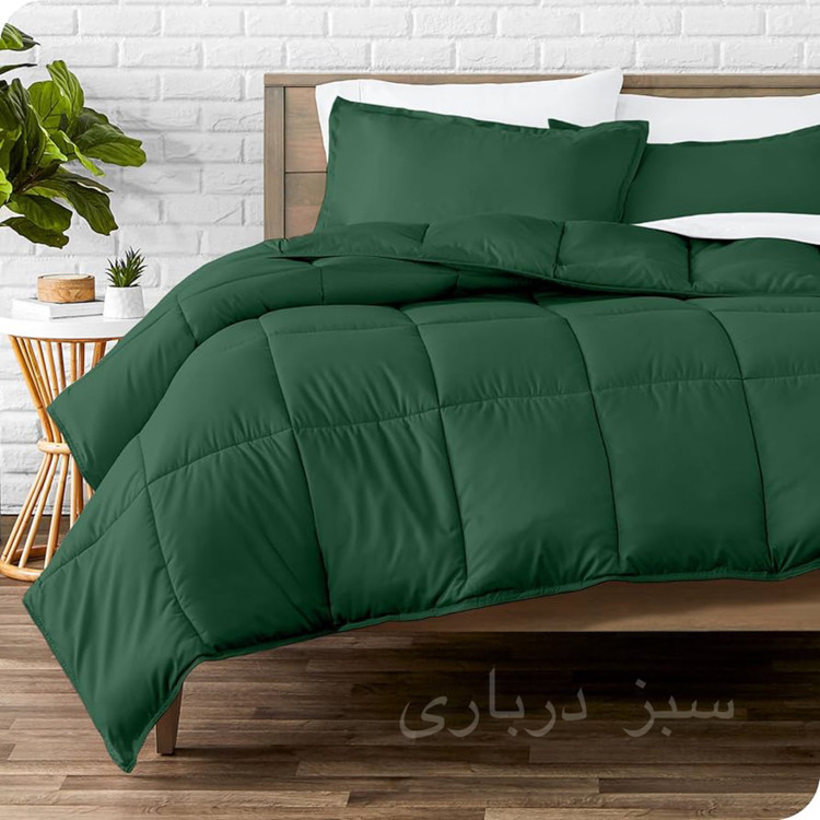 روتختی ساده سبز درباری نخ پنبه