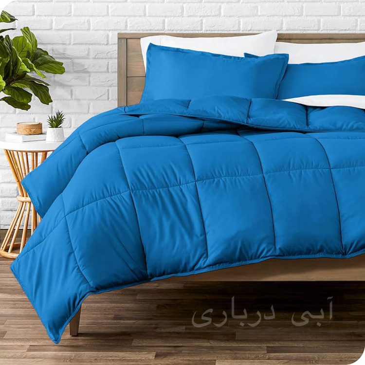 روتختی ساده ابی درباری نخ پنبه