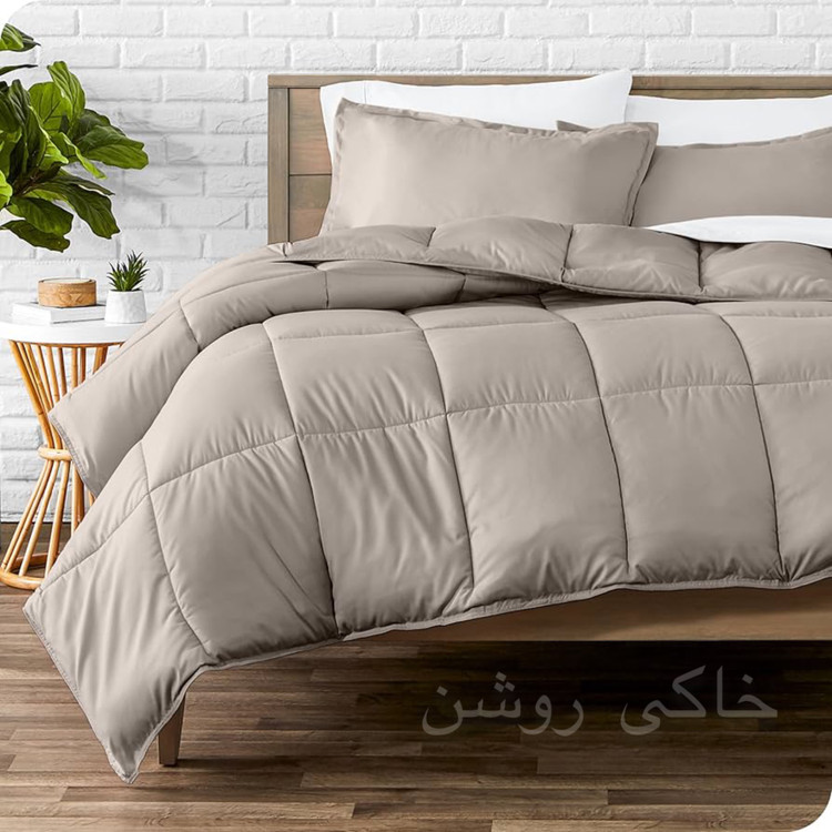 روتختی ساده خاکی روشن نخ پنبه