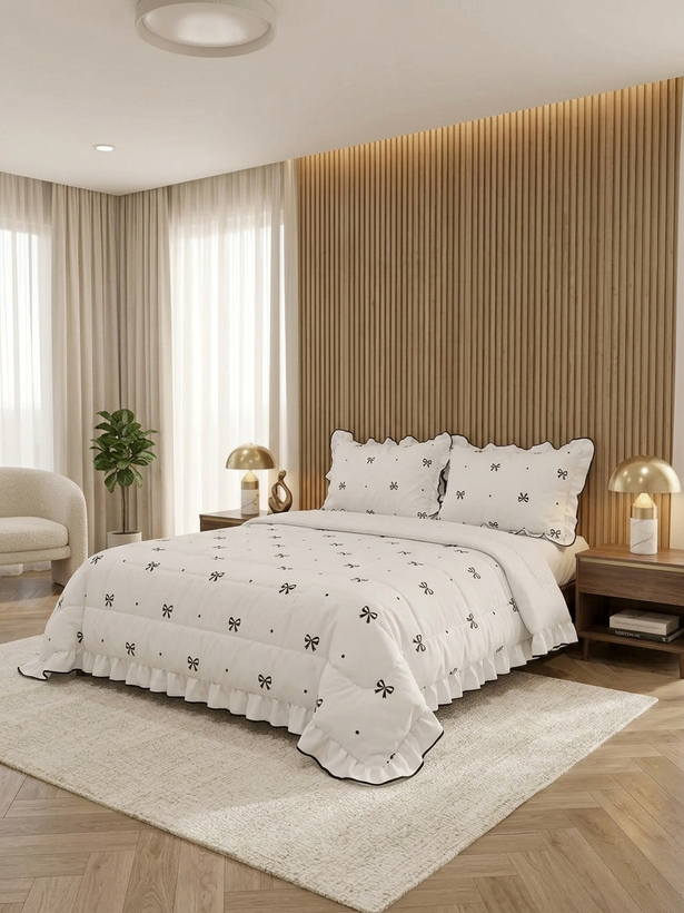 روتختی چیندار طرح پاپیون.رنگ سفید