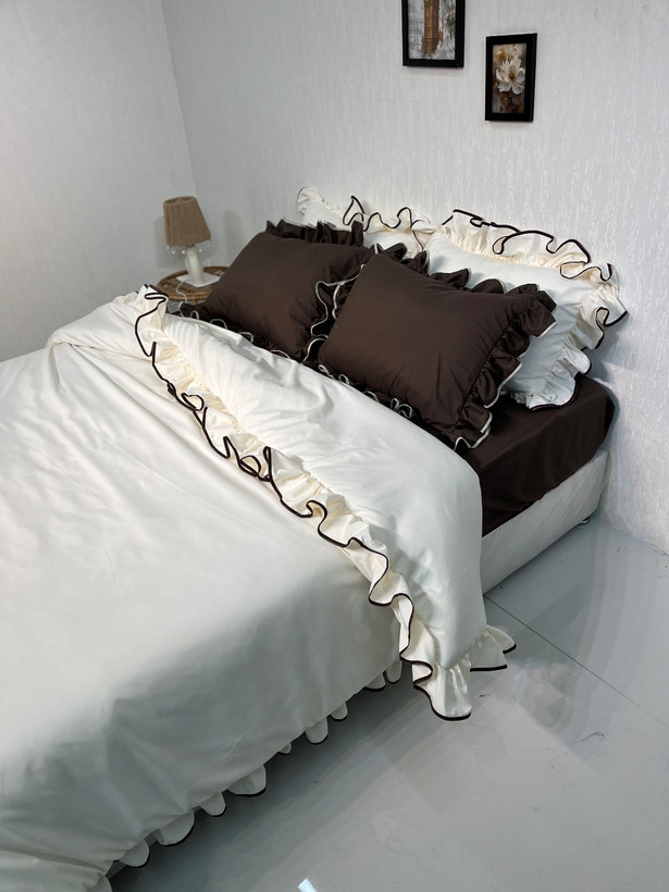 روتختی ساده چیندار نواردوزی،رنگ کرم